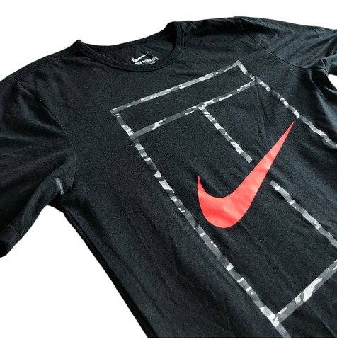 Remera Nike Court Negra (Usado)