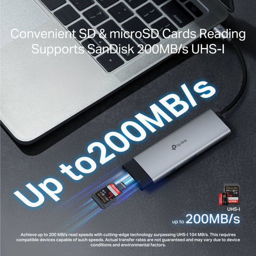 Tp-link 7 En 1 Hub Usb-c Para Oficina, Fotógrafo Y Jugador