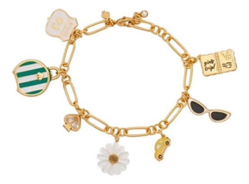 Kate Spade- Brazalete Charms Off We Go Travel Vacation 