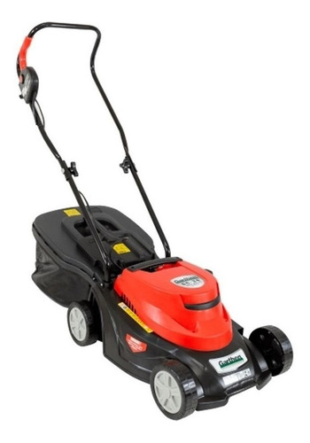 Cortador de grama elétrico Garthen GC-34 com cesto recolhedor 1800W preto e vermelho 127V