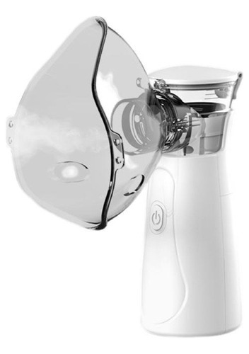 Inhalador nebulizador portátil inalámbrico recargable de color blanco Bivt 110 V/220 V