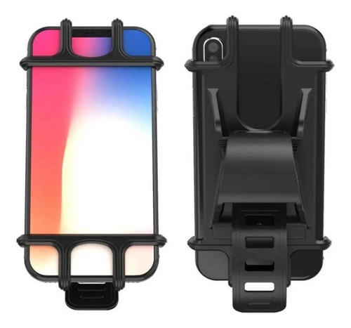 Suporte Para Celular Guidão Bike Moto Silicone Case