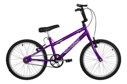 Bicicleta Aro 20 Sport BMX Professional rebajada Visual Tt, color lila, cuadro talla 20
