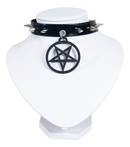 Pentagrama Puas Choker Gargantilla Collar Ecologico - Bkch25