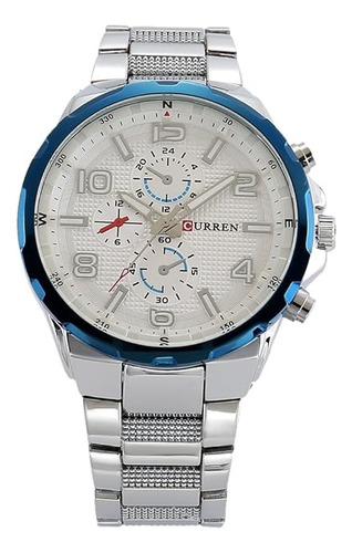 Reloj De Lujo Curren 8276 Con Correa De Acero Inoxidable