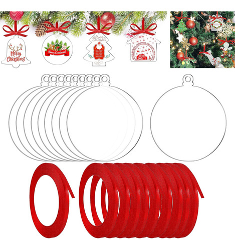 10 Uds. Decoración De Árbol De Navidad Colgante
