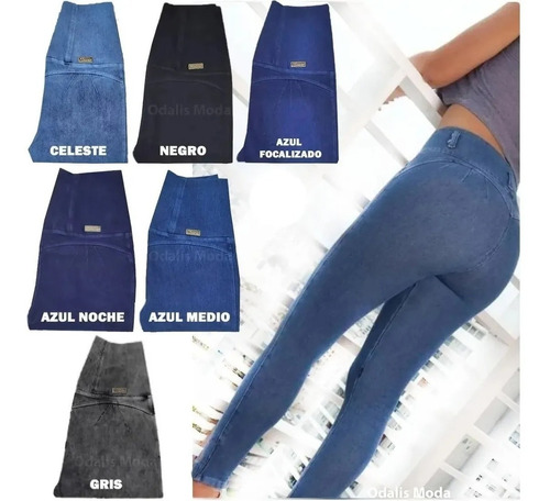 Jeans Fajeros Peruanos Extra Linda Push Up Leggin Mujer