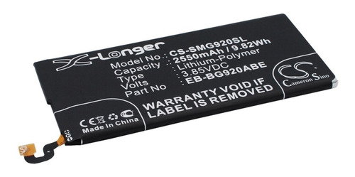 Bateria Para Samsung S6 Sm-g920 Sm-g9200 G9208 G9209 