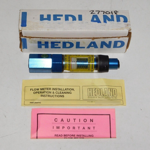 New Hedland 3805611 Hyrdaulic Flow Meter 600psi Wate Cct