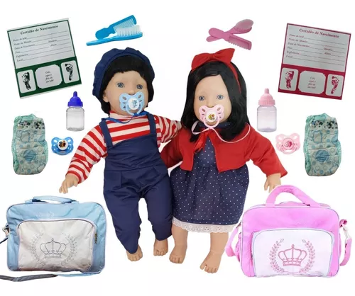 Bebê reborn realista boneca real twin A gemeos - Camarim de Sonhos