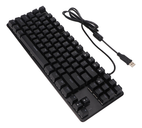 Teclado Mecânico De 87 Teclas, Azul, Luz De Fundo Rgb, Duas