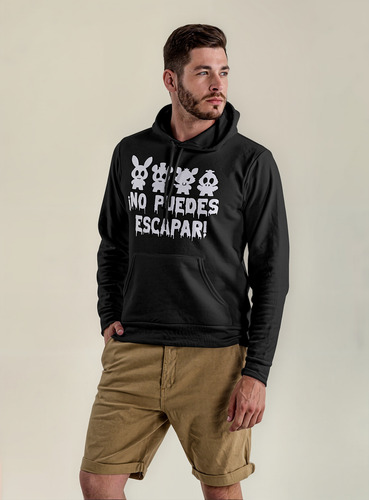 Poleron Canguro Capucha Fnaf, Five Nights At Freddy's No Puedes Escapar 100% Algodon