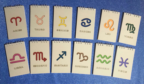 Imagen 3 de 10 de Libretas Personalizadas Signos Zodiacales