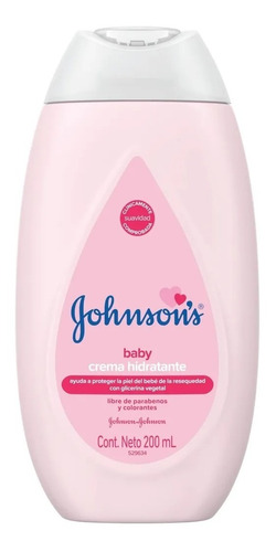  Johnson's Baby Crema Hidratante Rosa 200 ml