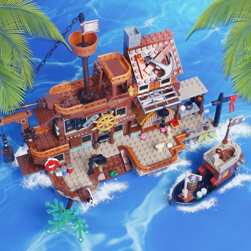 Juego De Bloques De Construcción Island Storm De 675 Piezas