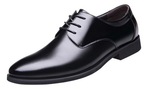 Zapatos De Vestir De Hombre Elegrant Negro Y Marrón