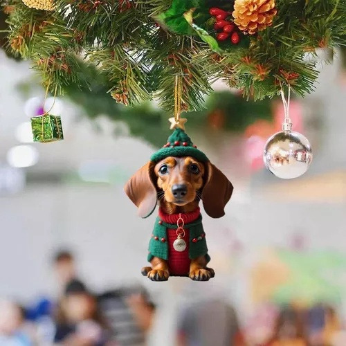 Christmas Dachshund Set De 14 Piezas, Regalo Para Un Amigo