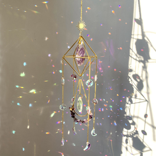 Para Suncatcher Crystal Boho Decor, Colgador De Sol Con