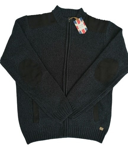 Sweater Cardigan Hombre Cierre  Tallas S A 2xl