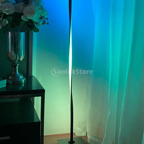 Lámpara De Pie Led De Esquina Iluminación Rgb Con Control