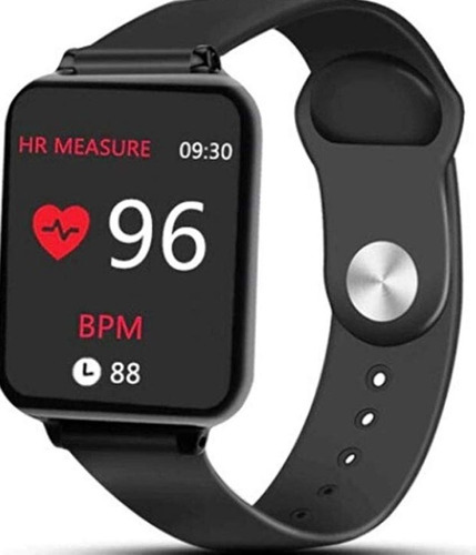 Smartwatch B57 Homens Mulheres Ip67 Relógio À Prova D 'água Cor da pulseira Preto