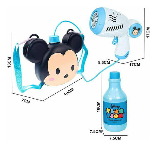 Lanzador De Burbujas Mickey Mouse Disney
