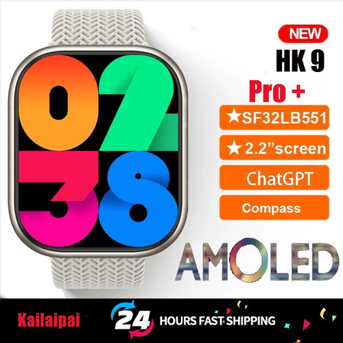 Z Reloj Inteligente Hk9 Pro Plus Nfc De 2 Gb Rom Island Dynami