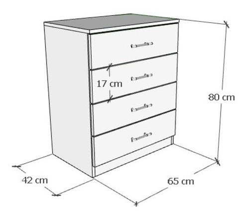 Moderno Mueble Cómoda En Melamina