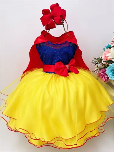 Fantasia branca de sales neve infantil luxo