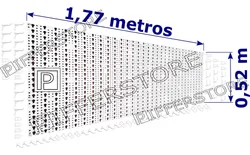 Comprar Painel P/ Ferramentas 1,77x0,52 Plástico Branco C 72 Ganchos no Mercado Livre