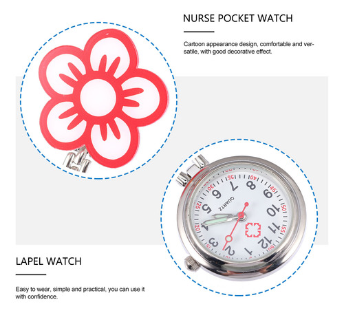 2 Relojes De Bolsillo Para Enfermeras, Práctico Reloj Con Br