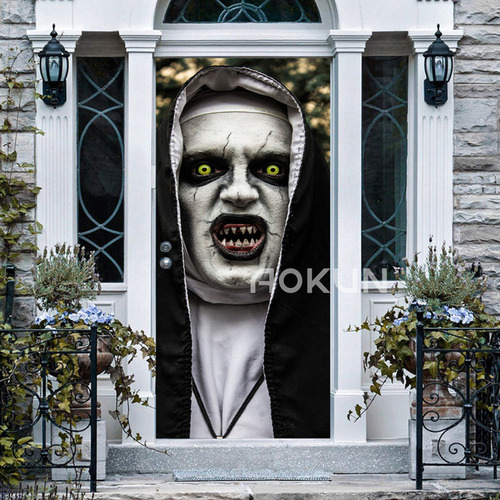 Pancarta De Terror De Halloween Con Decoración Del Día De Lo