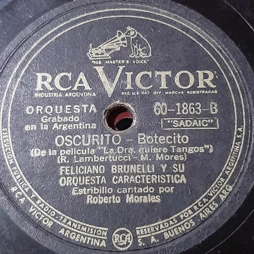 Pasta Feliciano Brunelli R Morales Rca Victor C263