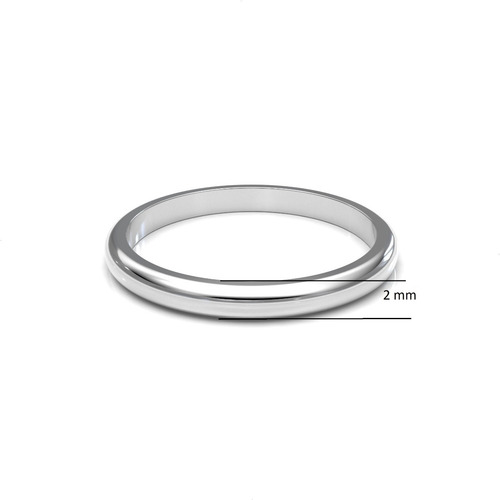 Imagen 2 de 10 de Anillo Argolla Lisa De Plata .925 Agálea