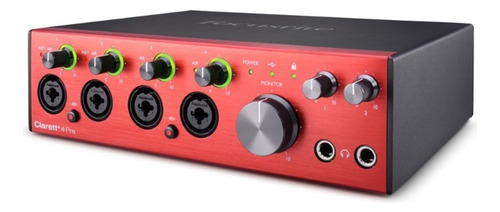 Interfaz D/grabación 18 In 8 Out Focusrite Clarett+ 4pre Usb