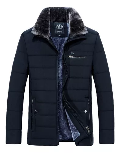 Abrigo Con Cuello De Piel Chaquetas Para Hombre Invierno