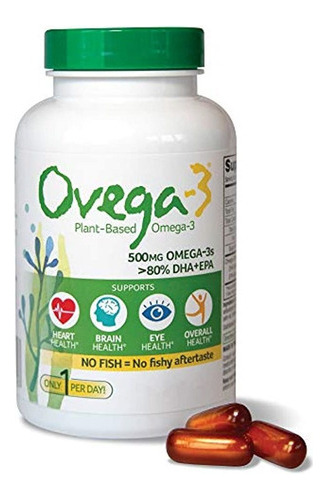 Suplemento Diario Vegano De Algas Omega-3 Ovega-3 | Apoya La