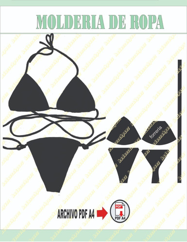 Molderia /patron Imprimible En Pdf A4 Conjunto /mujer 