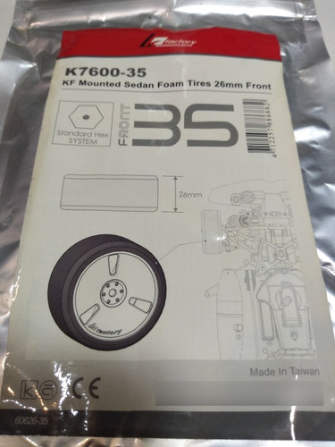 K Factory 4 Llantas Foami 1/10 Kyosho Turismo Nitro No Hpi (Usado)