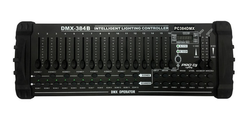 Controlador Dmx Pro Dj Lighting Pc384 Dmx 