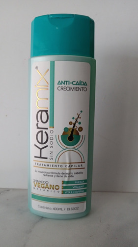 Shampoo Keramix Sin Sodio Anti Caída Crecimiento, 400 Ml 