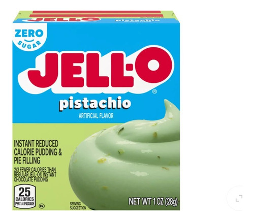 Pudding Jello Pistache Zero Sugar Pudding Pie Filling