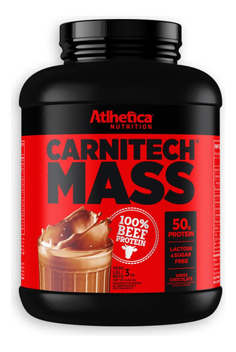 Proteina Ganador Carnitech Mass  6,62 Libras  Atlhetica Sabor Chocolate