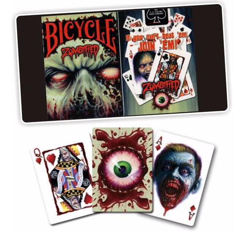 Imagen 4 de 6 de ¡ Cartas Bicycle Zombified Deck Playing Cards Baraja New !!