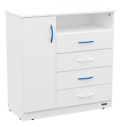 Imagen 4 de 11 de Combo Dormitorio Bebé Cuna Funcional Serie 5 + Cómoda Blanca