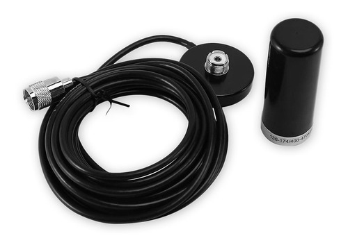Imagem 3 de 5 de Antena Para Rádio Veicular Vhf Uhf Com Base Magnética Carro