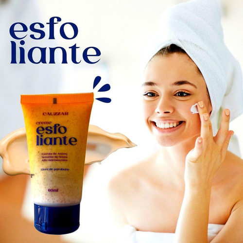 Creme Esfoliante Rosto Limpa Desobstrui Poros Renova Celulas