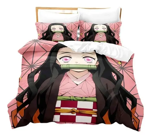Ropa De Cama Anime Demon Hunters – Funda Nórdica Y Fundas De Almohada Con Estampado 3D Vibrante