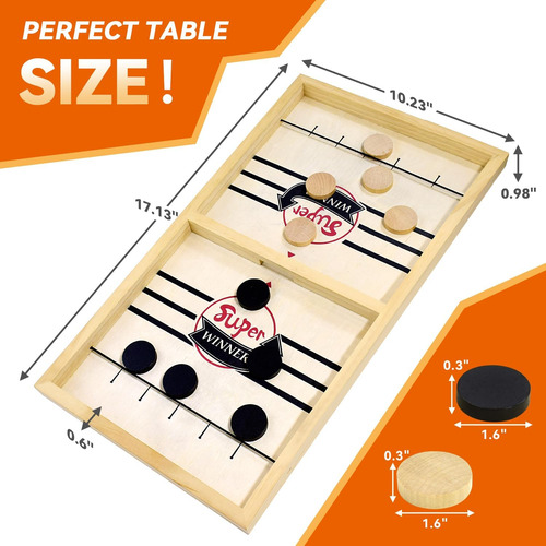 Juego Bakam Super Fast Sling Puck, Portatil De Hockey De ...