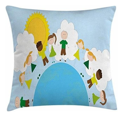 Fundas Para Edredones - Ambesonne World Throw Pillow Cojín,